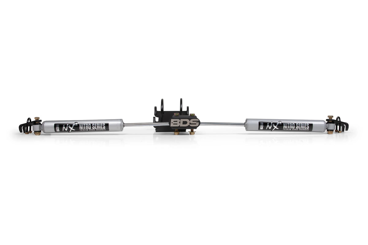 BDS Suspension 2005-2024 Ford F250/F350 4WD 0-2 inch Steering Stabilizer Kit NX2 Front | 2033DH