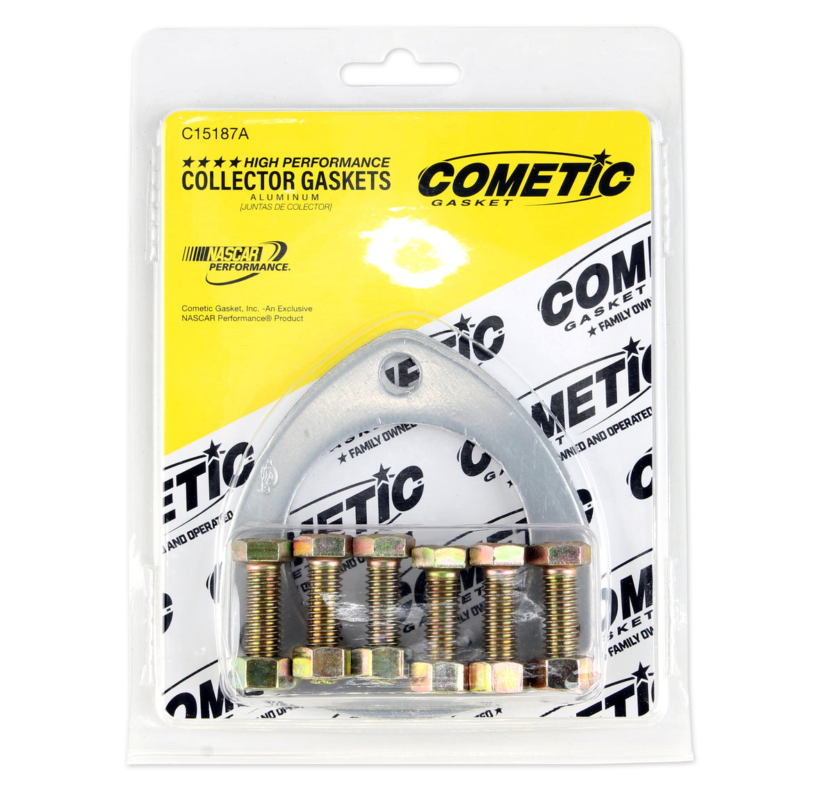 Cometic Gasket Exhaust Header Collector Gasket .040 Aluminum 2.5 Diameter Port 3.5 Bolt Circle Set | C15187A