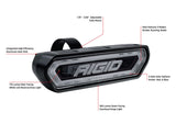 Rigid Industries RIGID CHASE REAR FACING 5 MODE LED LIGHT AMBER HALO BLACK HOUSING 90122 | 90122