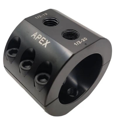 Apex Chassis Apex Chassis LLC - Stabilizer Clamp 2 ID Black Universal - Includes hardware for Fox ATS Standard Falcon DC2.0-B | DC2.0-B