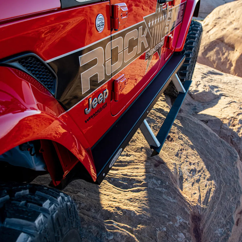 Rock Slide Engineering Rock Slider JL 4D STEP SLIDERS 3RD GEN DRIVER SIDE SUB PART 2026 JEEP JL 4 DOOR BD-SS-302-JL4D | BD-SS-302-JL4D