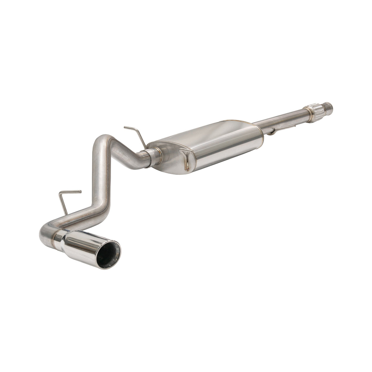 Pacific Engineering PPE Power Exhaust Kit Cat-Back Single Tip Single Exit - GM 4.3L 5.3L 2014-2018 - Raw Pol 117090030 | 117090030