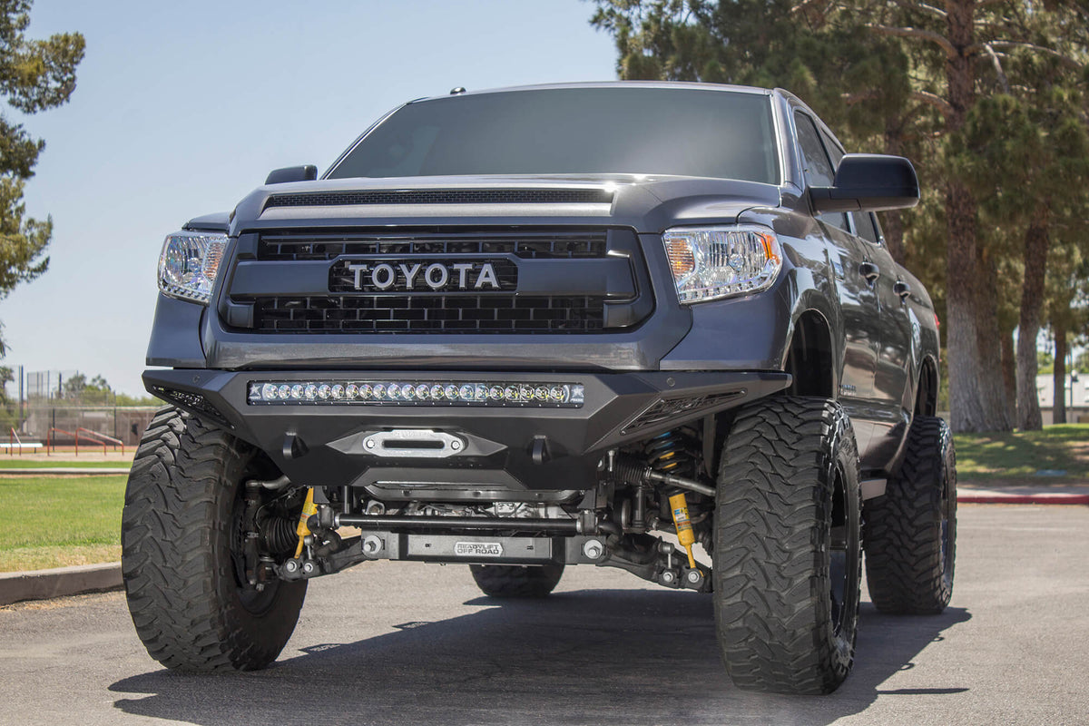 Addictive Desert Design Addictive Desert Designs 2014-2021 Toyota Tundra Stealth Fighter Front Bumper F741422860103 | F741422860103