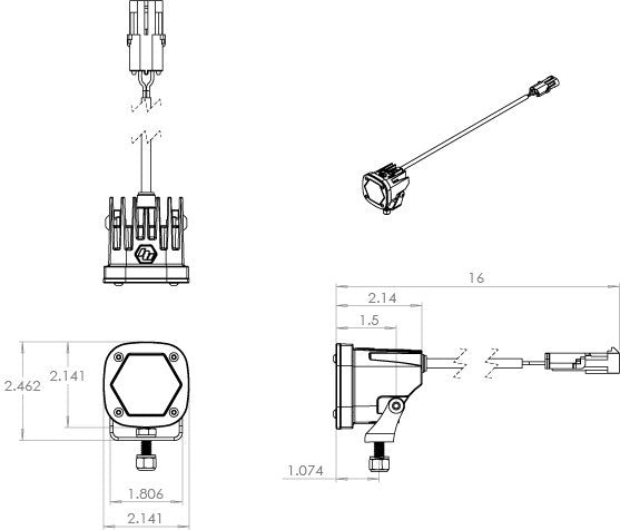 Baja Designs Baja Designs S1 Spot LED 380001 | 380001