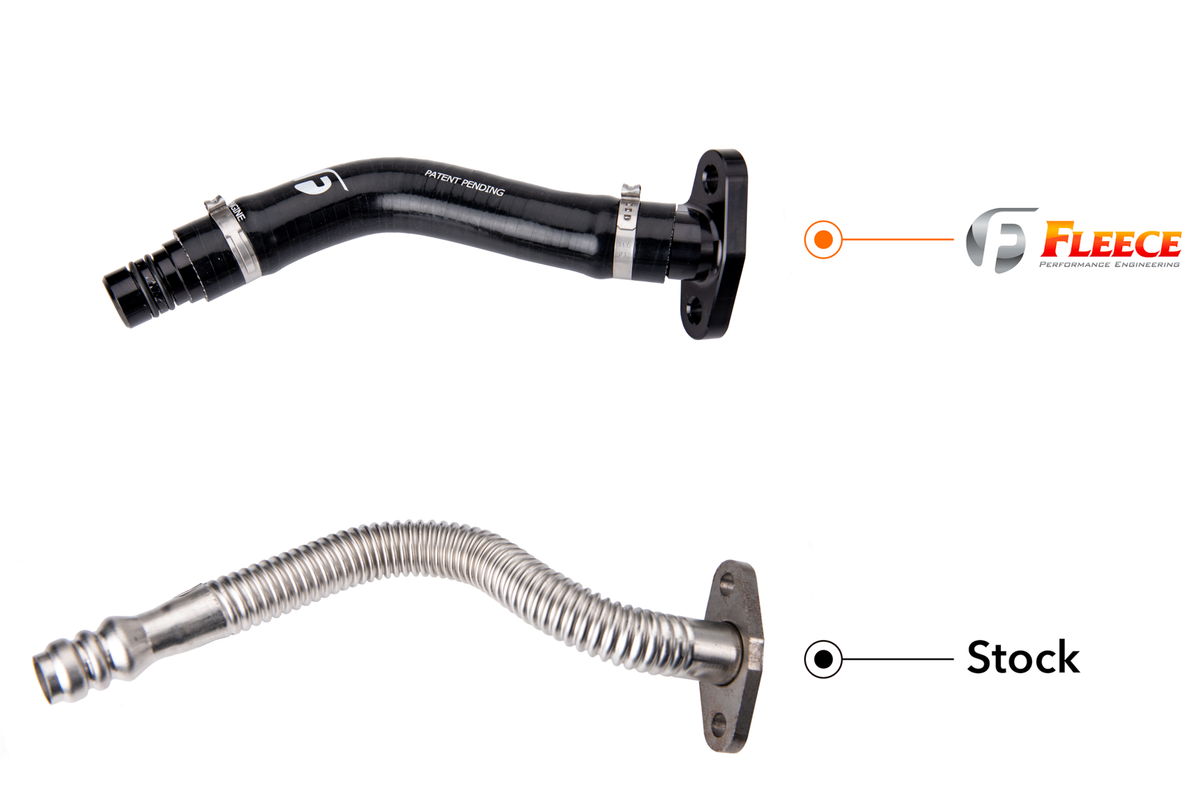 Fleece Performance Fleece Performance Turbo Drain Tube Kit for 2003-2007 5.9L Cummins FPE-CTDT-CW-KIT | FPE-CTDT-CW-KIT