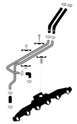 Fleece Performance Fleece Performance Replacement Heater Core Line Kit For 1989-1998 12 valve Cummins FPE-CUMM-SSHCL-12V | FPE-CUMM-SSHCL-12V