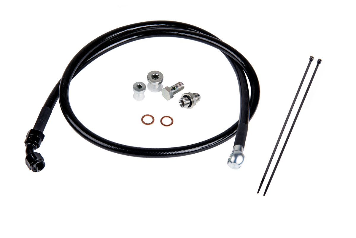 Fleece Performance Fleece Performance Remote Turbo Oil Feed Line Kit for 6.6L Duramax Turbochargers FPE-DTFL-0116 | FPE-DTFL-0116