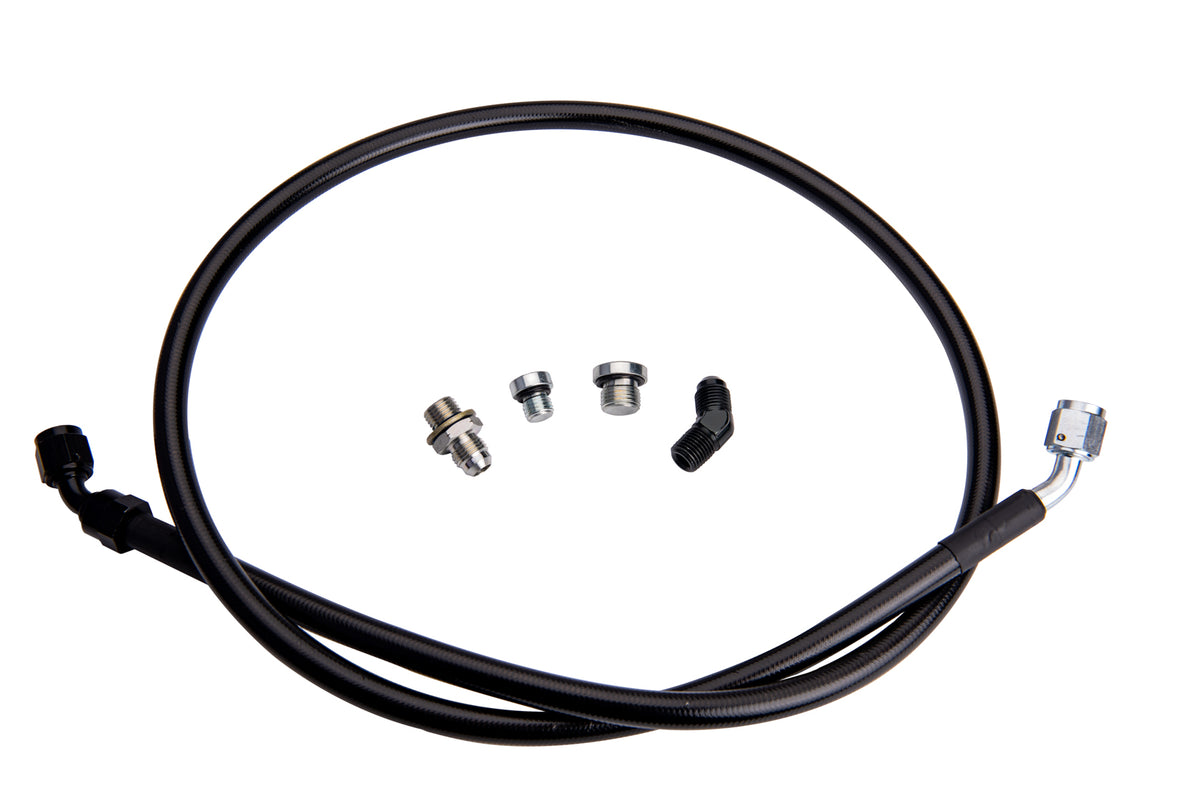 Fleece Performance Fleece Performance Remote Turbo Oil Feed Line Kit for 2001-2016 Duramax with 1 4 NPT Turbo Oil Inlet s300 s400 FPE-DTFL-S3S4-0116 | FPE-DTFL-S3S4-0116