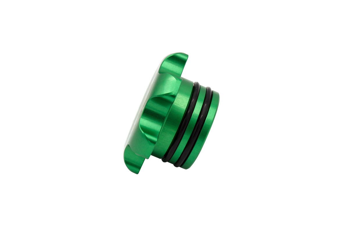 Fleece Performance Fleece Performance Green Anodized Billet Fuel Cap for 2013-2018 Cummins FPE-FC-1316-GRN | FPE-FC-1316-GRN
