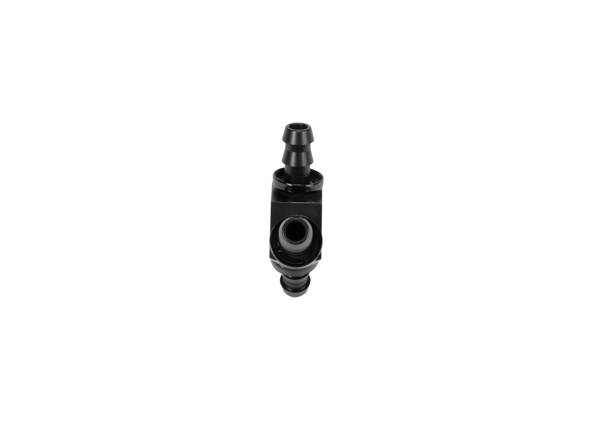 Fleece Performance Fleece Performance 3 8 Black Anodized Aluminum Y Barbed Fitting For -6 Pushlock Hose FPE-FIT-Y06-BLK | FPE-FIT-Y06-BLK
