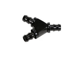 Fleece Performance Fleece Performance 1 2 Black Anodized Aluminum Y Barbed Fitting For -8 Pushlock Hose FPE-FIT-Y08-BLK | FPE-FIT-Y08-BLK