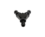 Fleece Performance Fleece Performance 1 2 Black Anodized Aluminum Y Barbed Fitting For -8 Pushlock Hose FPE-FIT-Y08-BLK | FPE-FIT-Y08-BLK