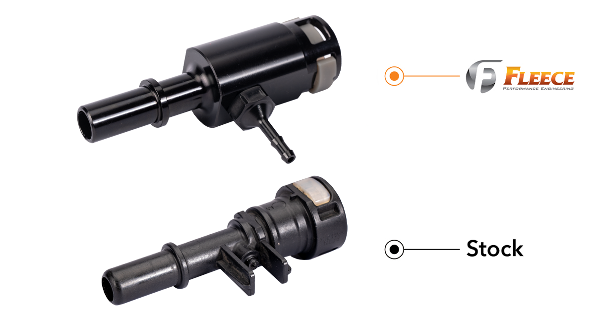 Fleece Performance Fleece Performance Injector Return Line Repair Fitting for 2011-2016 6.7L Power Stroke - 5 Pack FPE-FMC-FF-RLK-1116-5P | FPE-FMC-FF-RLK-1116-5P