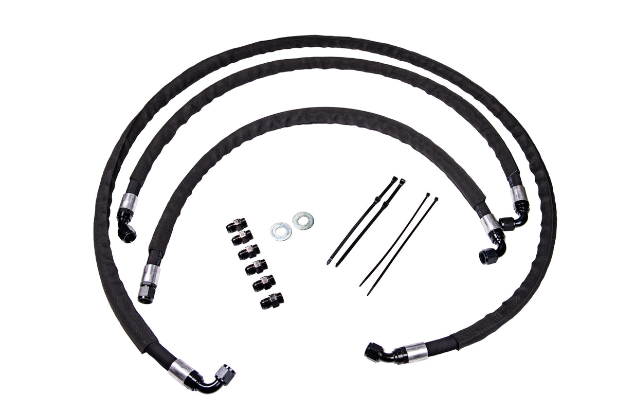 Fleece Performance Fleece Performance 2017-2019 GM Duramax Heavy Duty Replacement Transmission Cooler lines FPE-TL-L5P-1719 | FPE-TL-L5P-1719