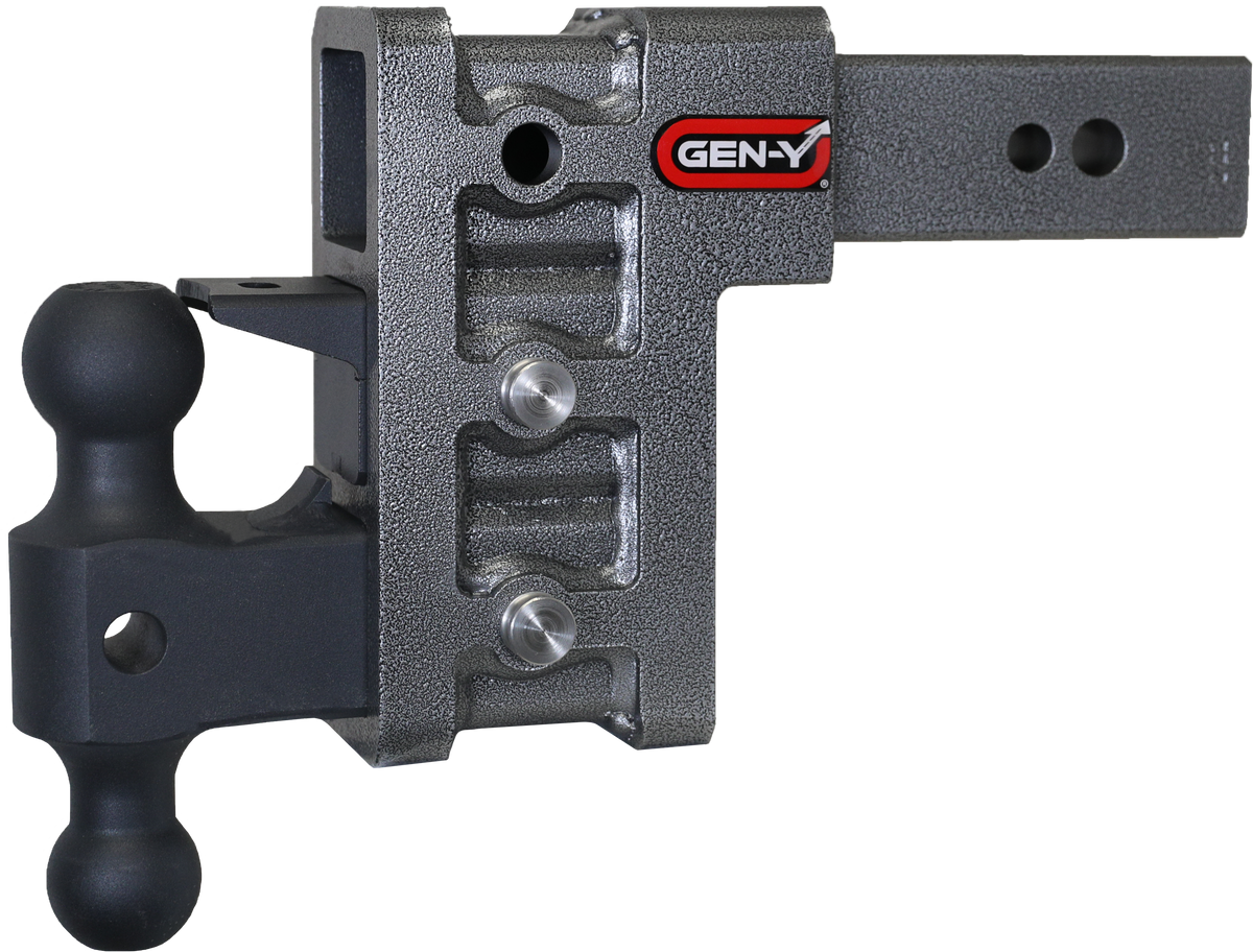Gen-Y Hitch MEGA-DUTY 25in Shank 6in Drop 35K TW 32K Hitch and GH-0161 Versa-Ball and GH-0162 Pintle Lock | GH-1623