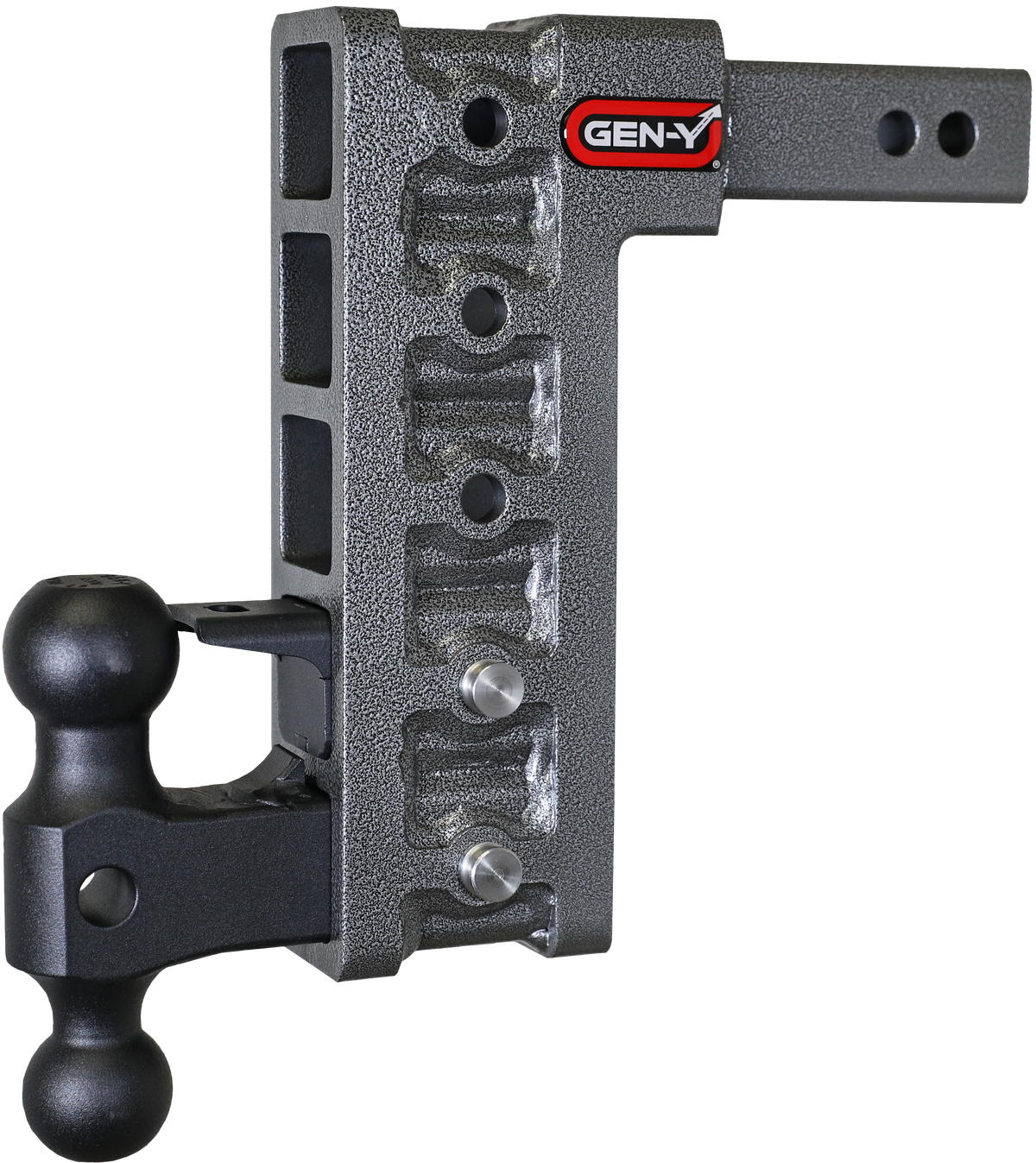 Gen-Y Hitch MEGA-DUTY 2in Shank 10in Drop 2K TW 16K Hitch and GH-051 Versa-Ball and GH-032 Pintle Lock | GH-525