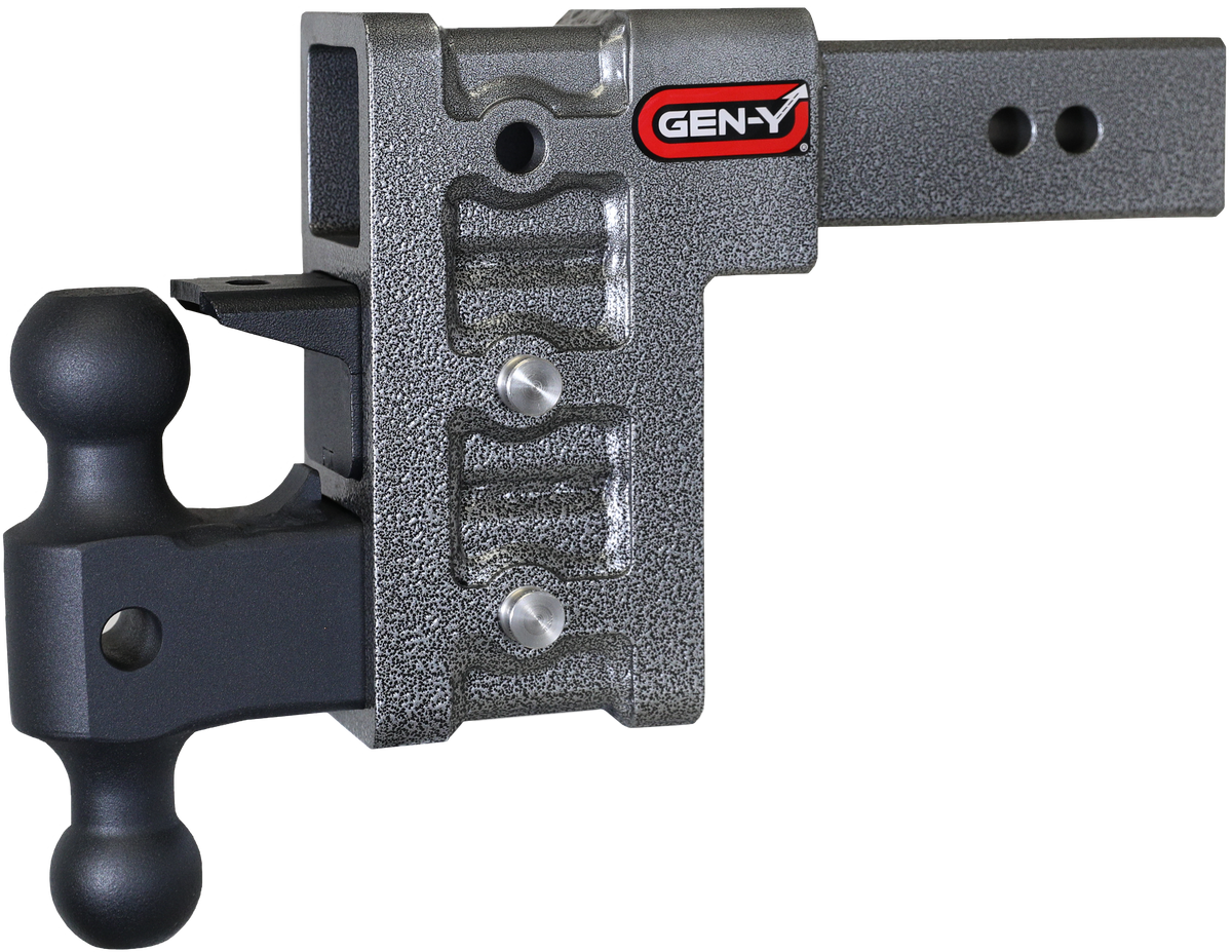 Gen-Y Hitch MEGA-DUTY 25in Shank 6in Drop 3K TW 21K Hitch and GH-061 Versa-Ball and GH-062 Pintle Lock | GH-623