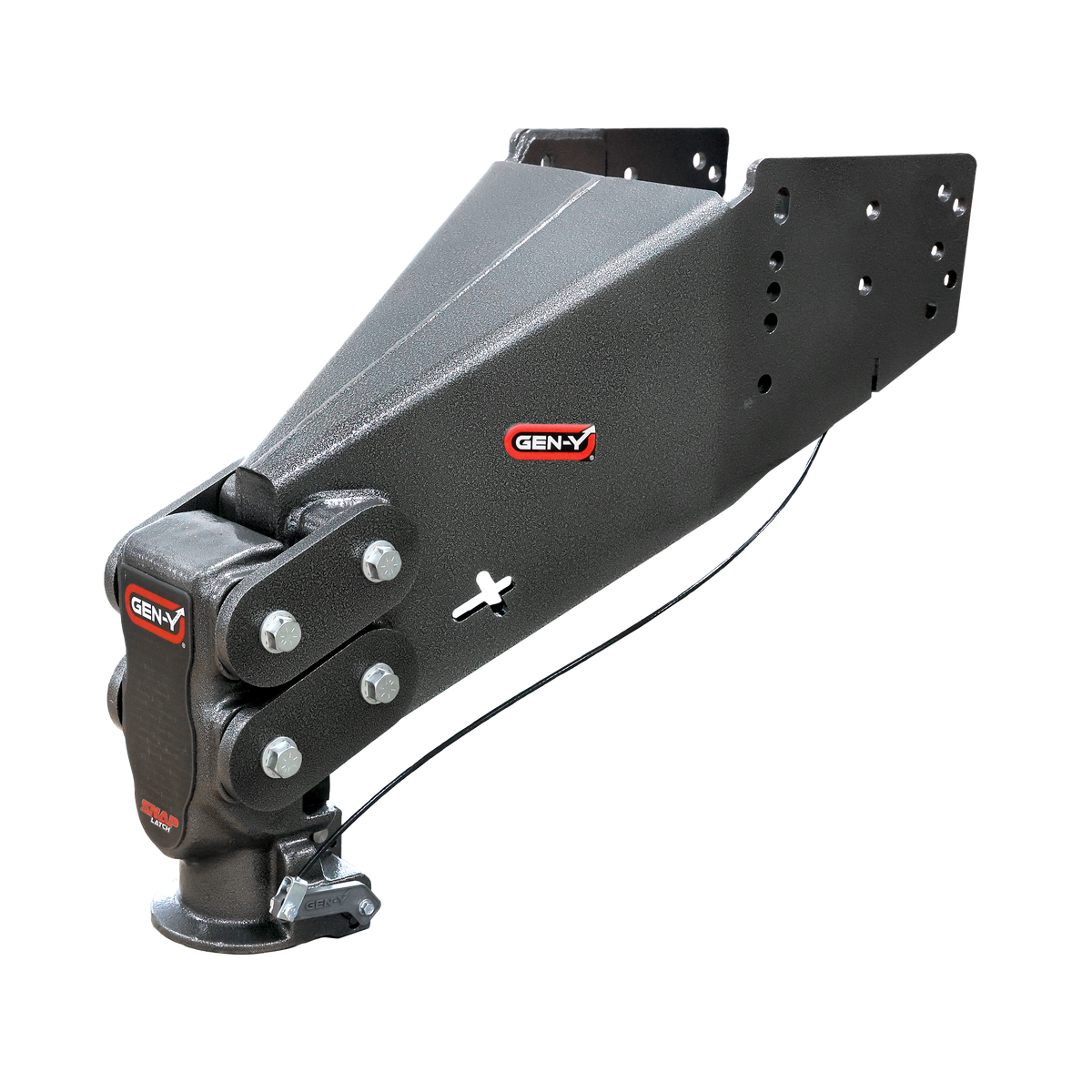 Gen-Y Hitch EXECUTIVE TORSION-FLEX Auto Latch Fifth Wheel to Gooseneck 2 5 16 Coupler 1.5K - 4.5K pin weight range 30K Towing | GH-8055AL