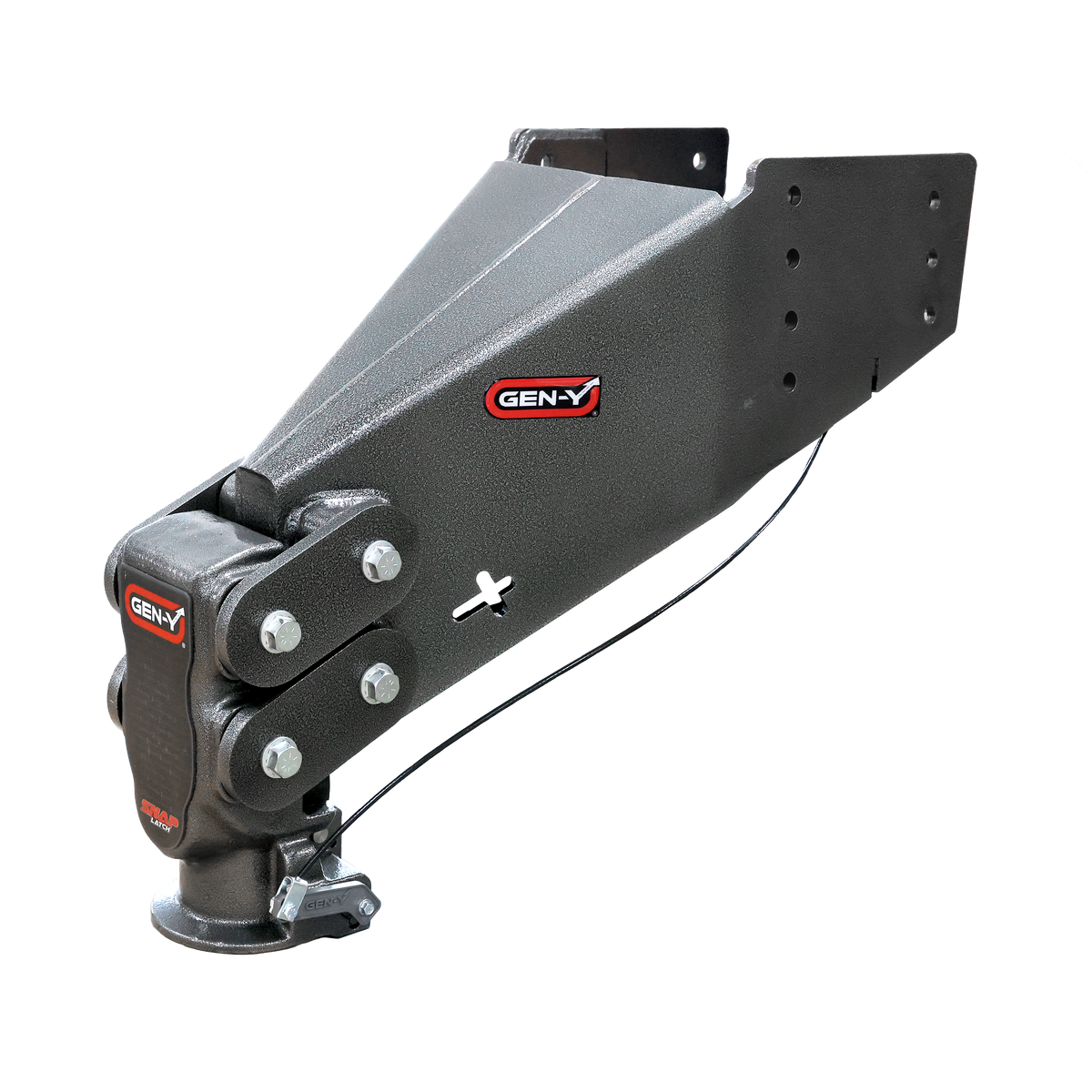 Gen-Y Hitch EXECUTIVE TORSION-FLEX Auto Latch Rhino Fifth Wheel Pin Box Replacement with Gooseneck 2 5 16 Coupler 3.5K - 6.5K pin weight range 30K Towing | GH-8076AL