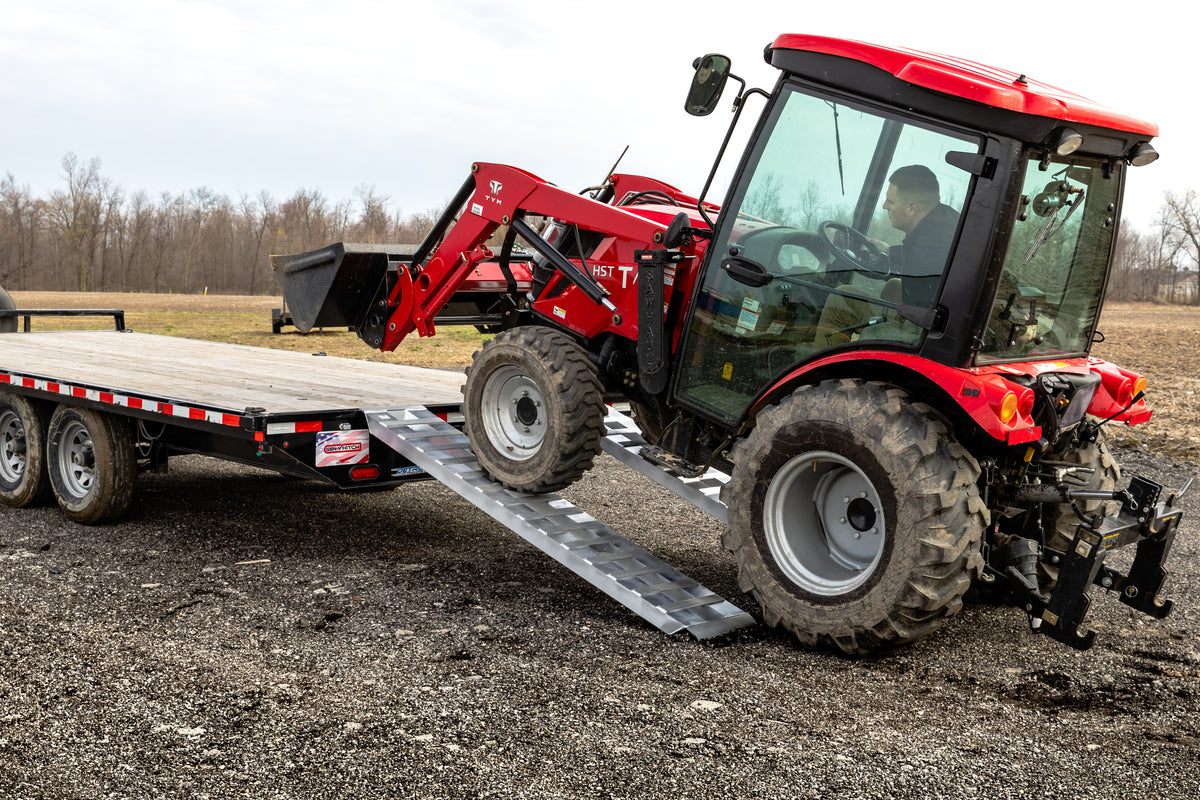 Gen-Y Hitch 1 pair Heavy Duty 10 foot Aluminum Loading Ramps 15in x 120in 10K Towing Capacity | GH-16120
