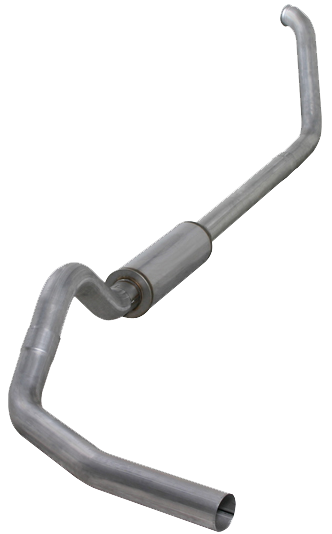 Diamond Eye DIAMOND EYE KIT 4  TURBO-BACK SINGLE; ALUMINIZED; FORD 7.3L F250 F350 2000-2003.5 W AUTO-TRANS NON CATALYST MODEL K4319A | K4319A