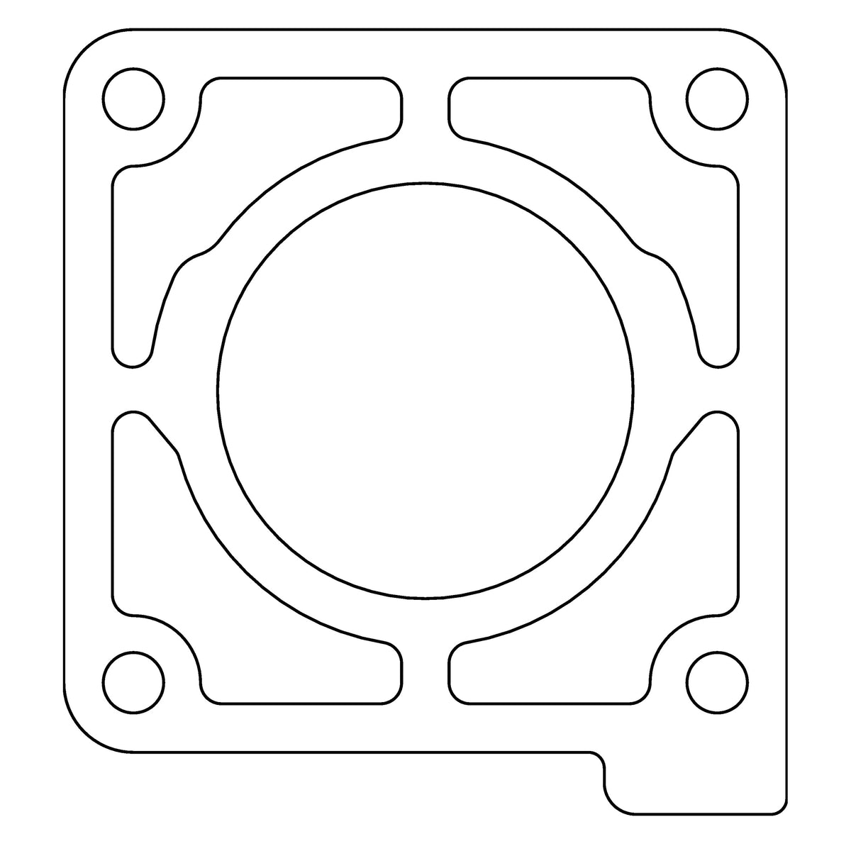 Cometic Gasket Cometic Ford 302 5.0L .031 Fiber Throttle Body Gasket 1986-1993 C15099 | C15099