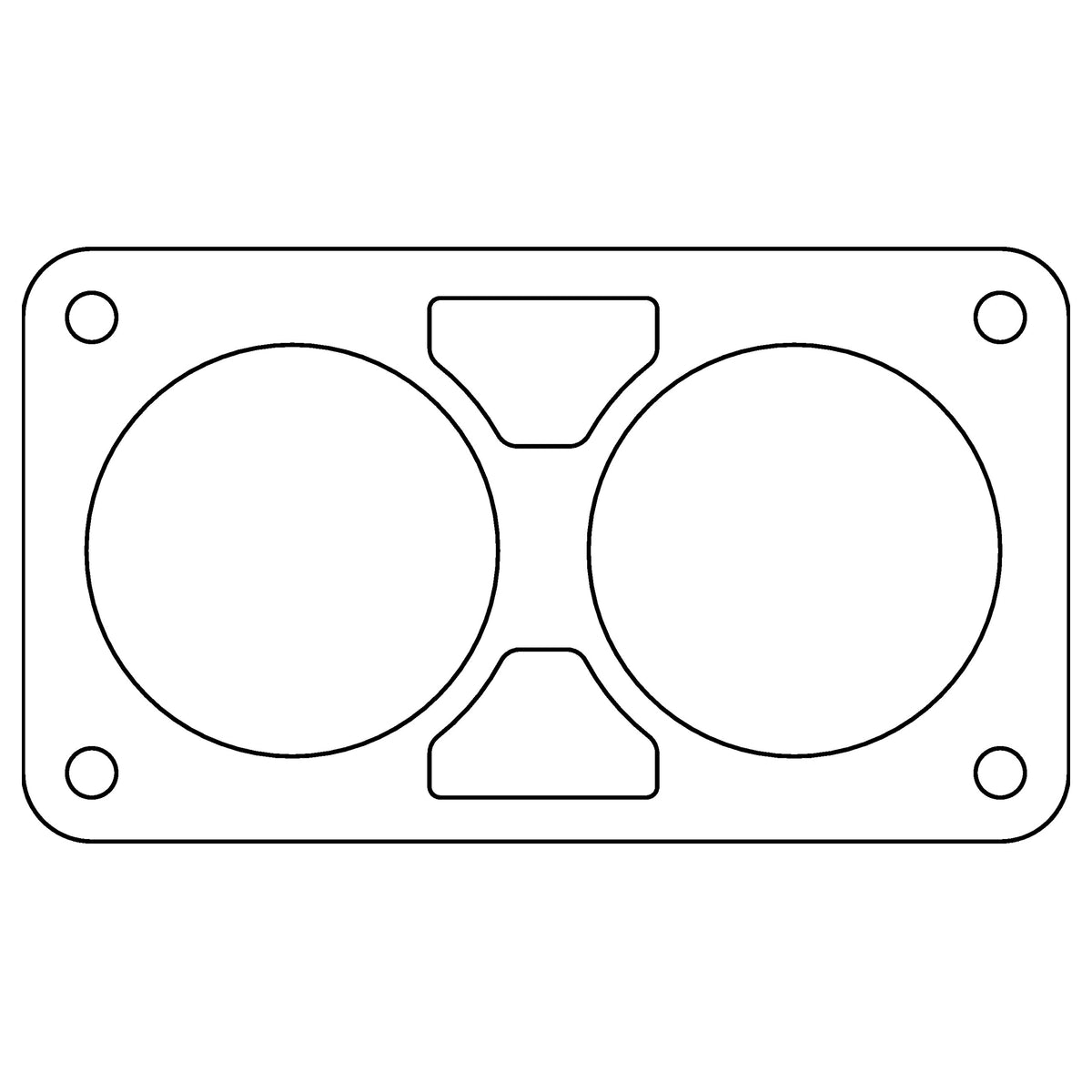Cometic Gasket Cometic Ford 4.6L DOHC .020 Fiber Throttle Body Gasket 1996-1998 C15079 | C15079