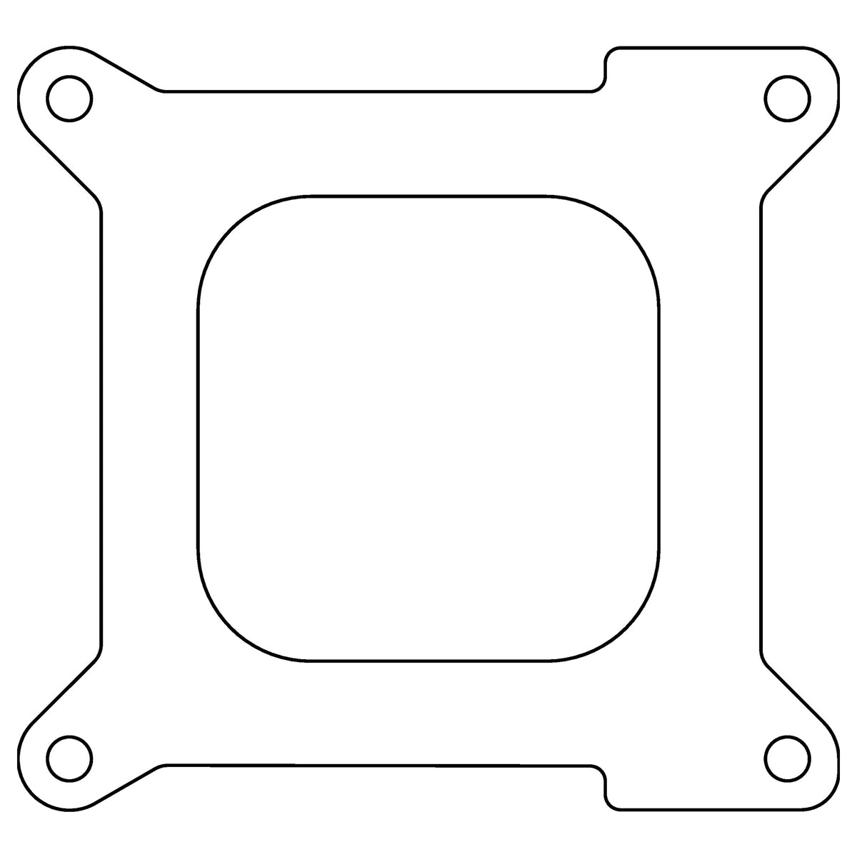 Cometic Gasket Cometic NASCAR 4 Barrel .047 Fiber Carburetor Throttle Body Mounting Gasket Open Plenum C15616 | C15616