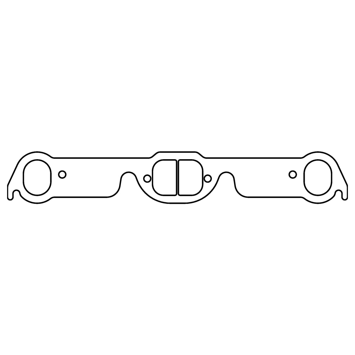 Cometic Gasket Cometic Pontiac 326-455 CI V8 .043 Copper Exhaust Manifold Gasket Set 2.000 x 1.550 D-Ports C15342C | C15342C