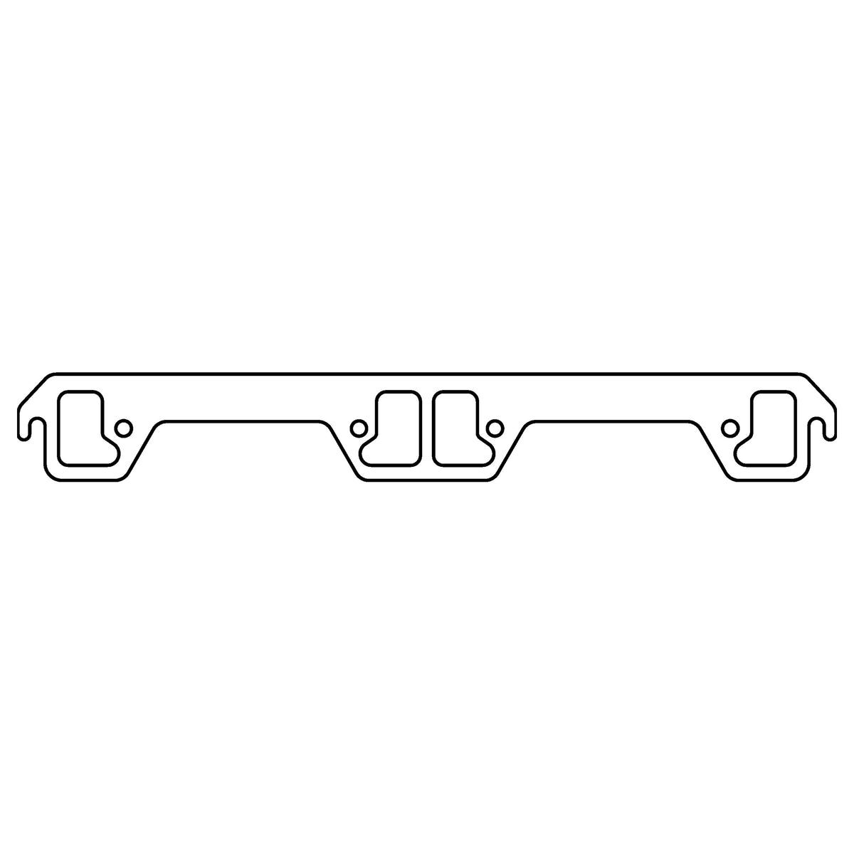 Cometic Gasket Cometic AMC 304-401CI V8 .043 Copper Exhaust Manifold Gasket Set 1.880 Dogleg Ports C15335C | C15335C