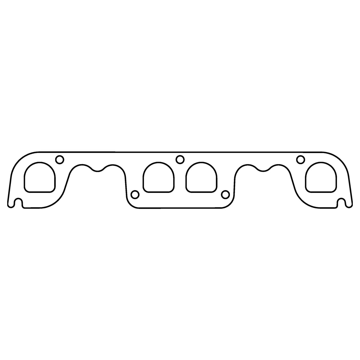 Cometic Gasket Cometic Chevrolet Gen-1 Small Block V8 .060 HTS Exhaust Manifold Gasket Set 1.650 x 1.600 D Port Brodix Spread Port Heads C15201 | C15201
