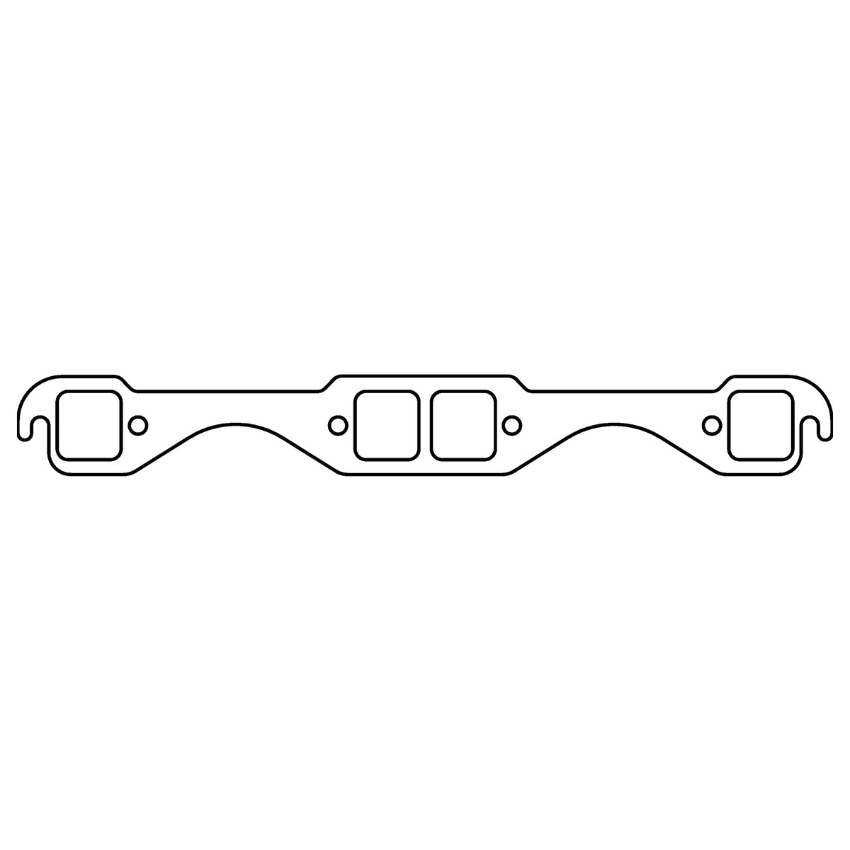 Cometic Gasket Cometic Chevrolet Gen-1 Small Block V8 .030 MLS Exhaust Manifold Gasket Set 1.550 x 1.450 Square Ports C15189-030 | C15189-030