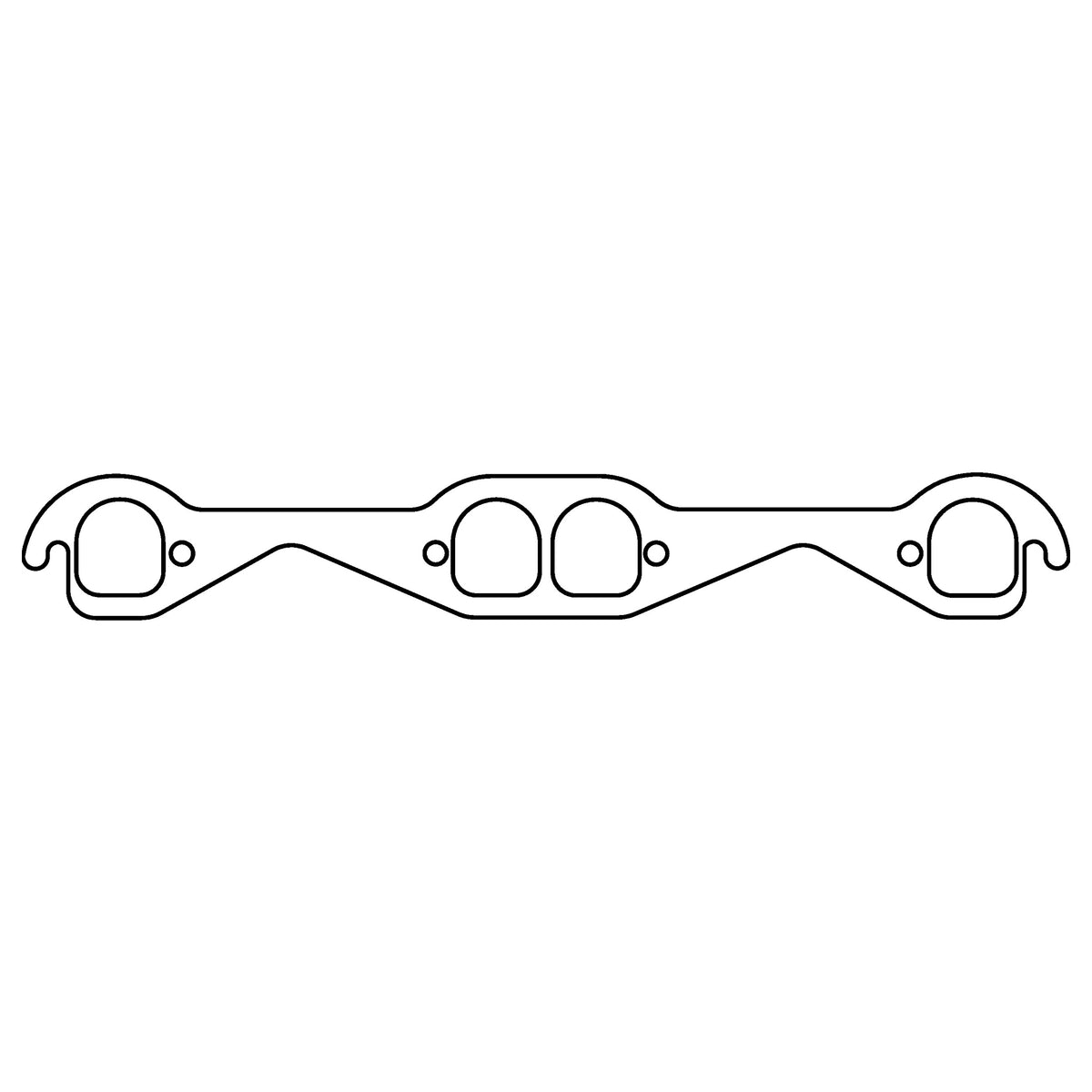 Cometic Gasket Cometic Chevrolet Gen-1 Small Block V8 .060 HTS Exhaust Manifold Gasket Set 1.710 x 1.550 Brodix D Ports C15199 | C15199