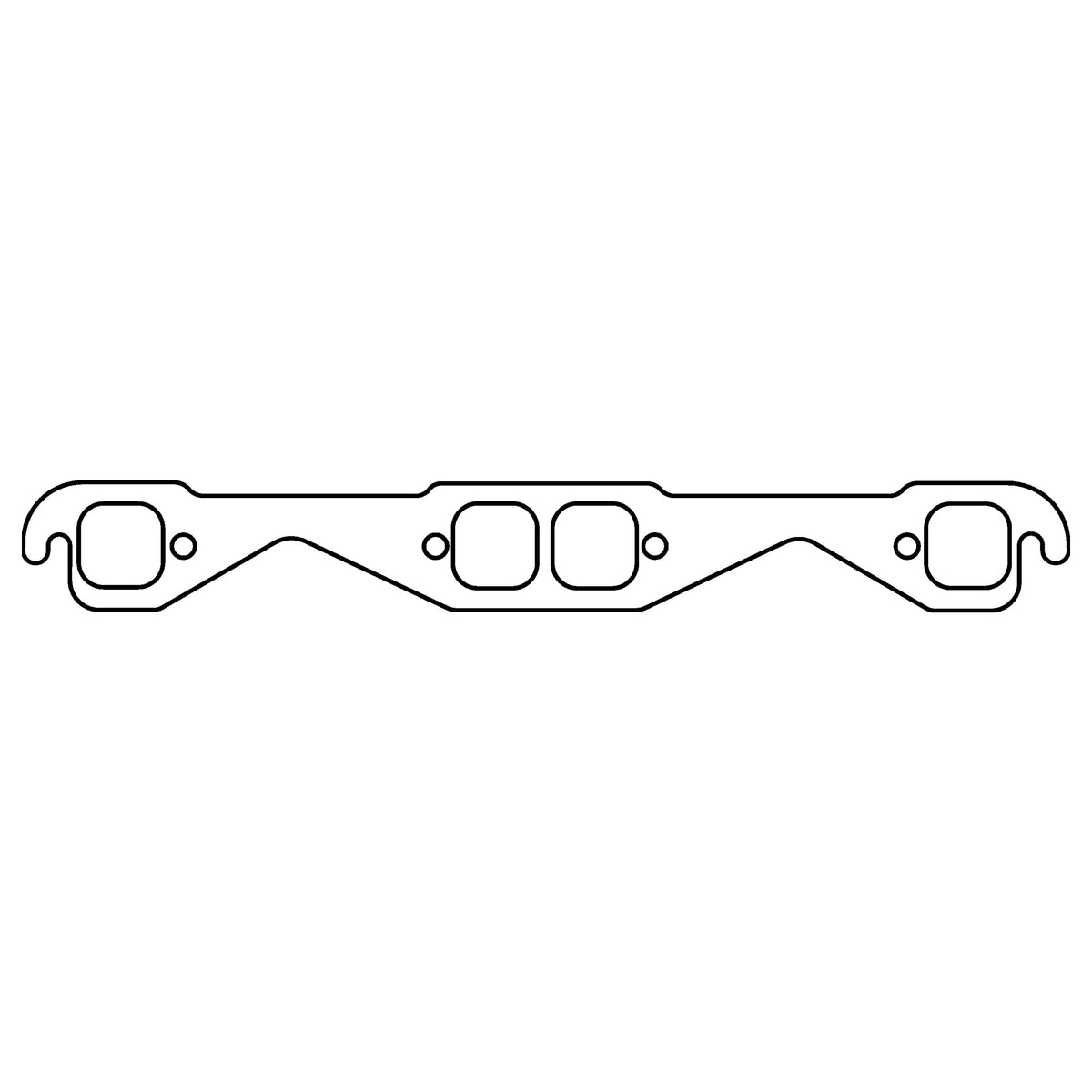 Cometic Gasket Cometic Chevrolet Gen-1 Small Block V8 .060 HTS Exhaust Manifold Gasket Set 1.5 Square Port C15612-060 | C15612-060