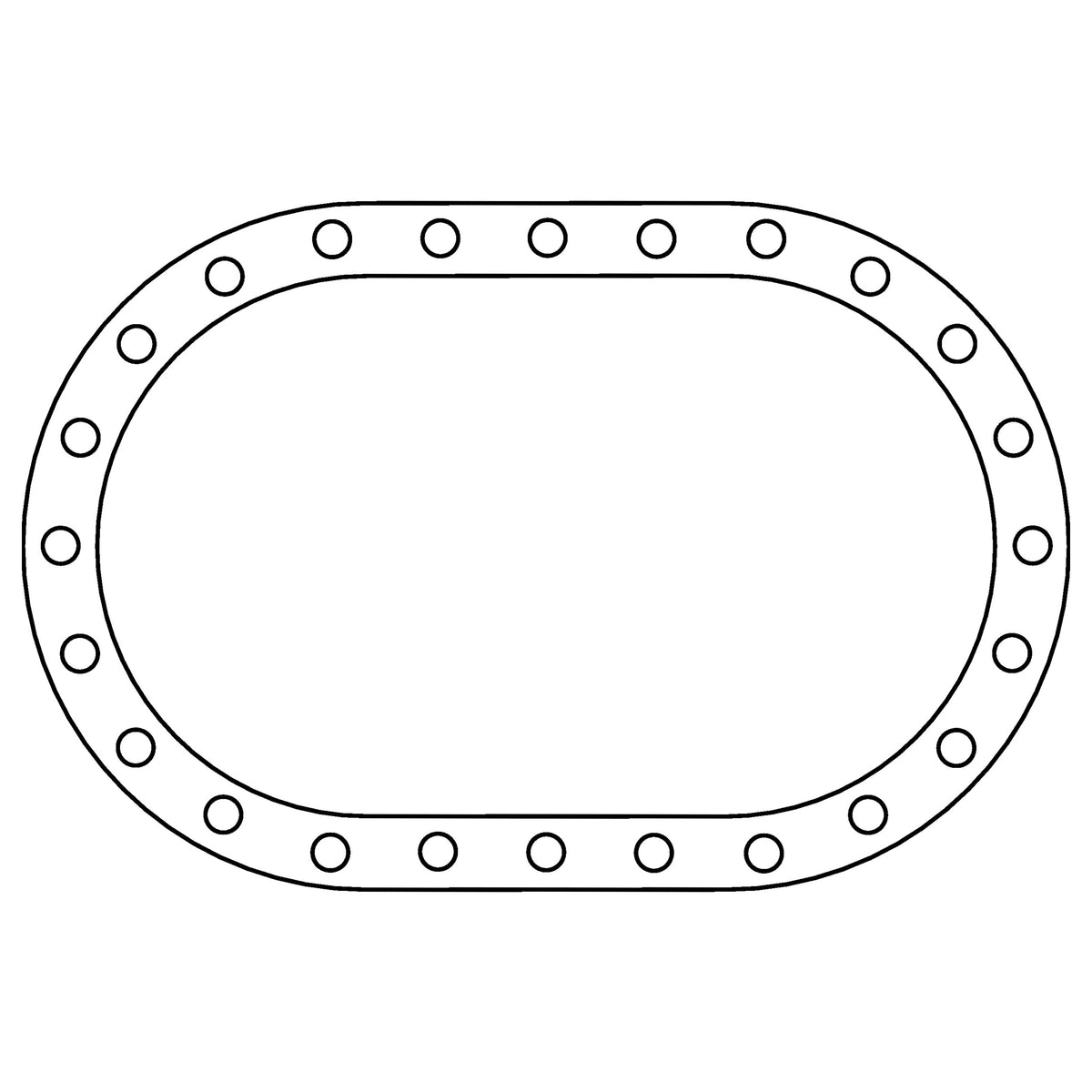 Cometic Gasket Cometic Fuel Cell .062 Fiber Filler Gasket 24 Bolt Oval C15619 | C15619