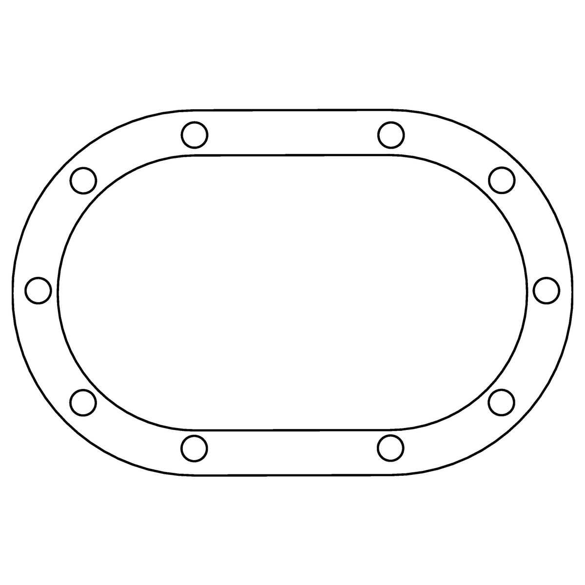 Cometic Gasket Cometic Sprint Midget Quick Change Gear Housing .032 AFM Differential Cover Gasket 10 Bolt C15236 | C15236