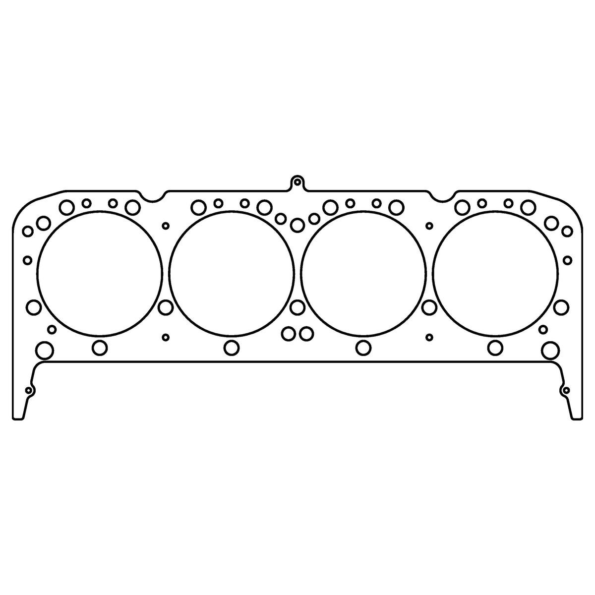 Cometic Gasket Cometic Chevrolet Gen-I Small Block V8 .040 MLS Cylinder Head Gasket 4.165 Bore 18 23 Degree Heads Without Steam Holes C15512-040 | C15512-040