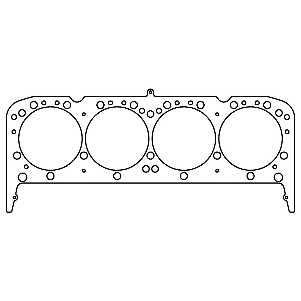 Cometic Gasket Cometic Chevrolet Gen-I Small Block V8 .040 MLS Cylinder Head Gasket 4.185 Bore 18 23 Degree Heads Without Steam Holes C15528-089 | C15528-089