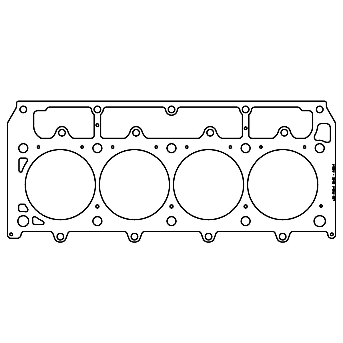 Cometic Gasket Cometic GM LSX Gen-4 Small Block V8 .052 MLX Cylinder Head Gasket 4.165 Bore 1 2 and 3 8 Studs RHS C15503-052 | C15503-052