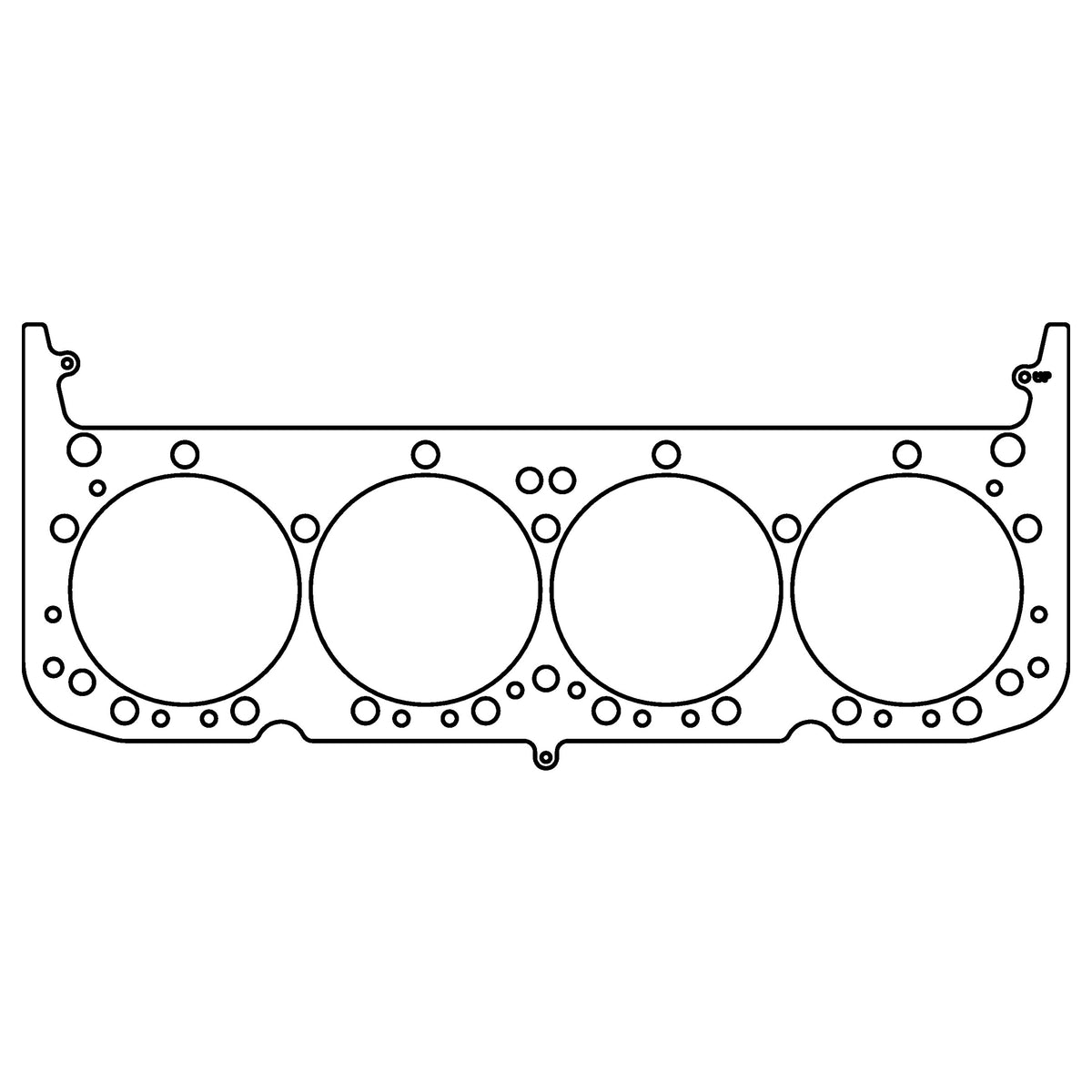 Cometic Gasket Cometic Chevrolet Gen-1 Small Block V8 .040 MLX Cylinder Head Gasket 4.200 Bore 18 23 Degree Heads Round Bore C15575-040 | C15575-040