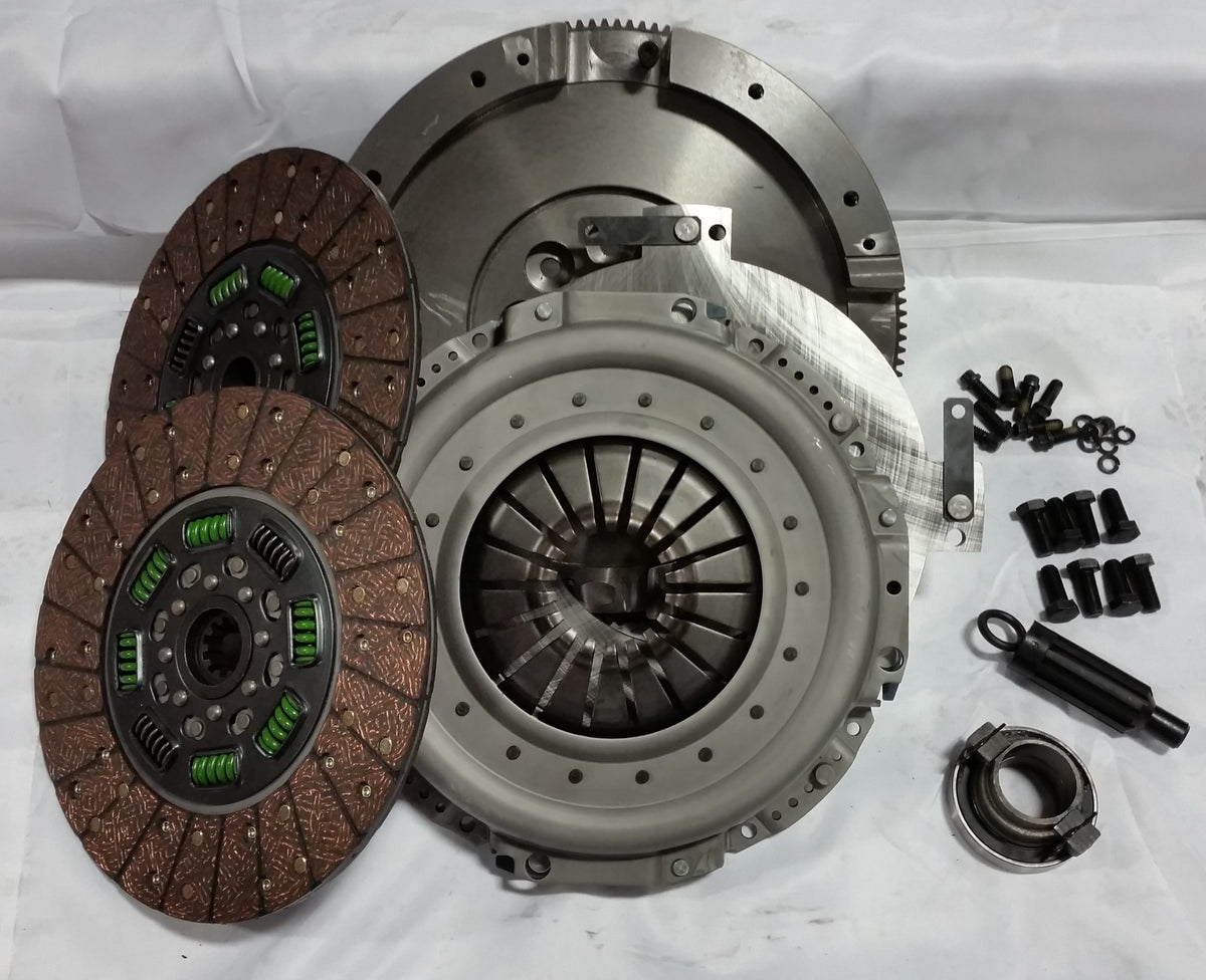 Valair Clutch Quiet Spring Hub Dual Disc Kit for NV4500 Organic (Nodular Iron Flywheel) | QNV45DDSN-ORG