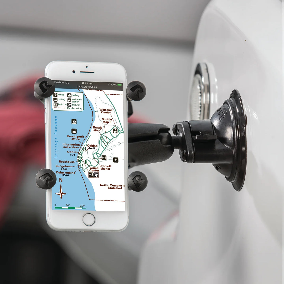 RAM Mounts RAM Twist-Lock Suction Cup Base with Ball | RAM-B-224-1U