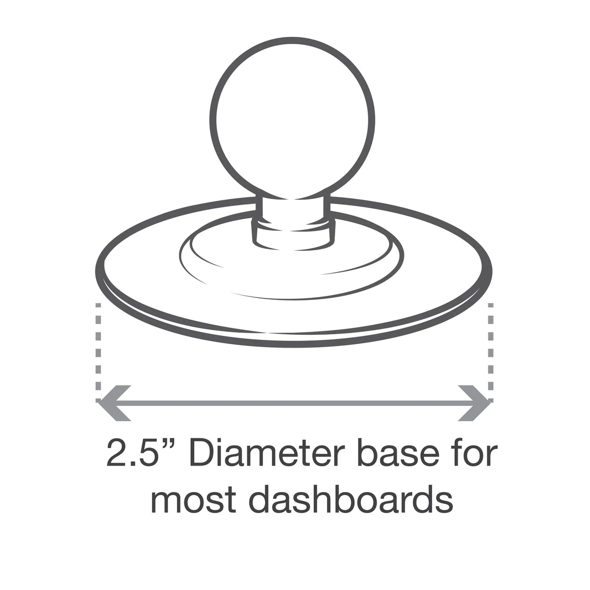 RAM Mounts RAM Flex Adhesive Ball Base | RAP-B-378U