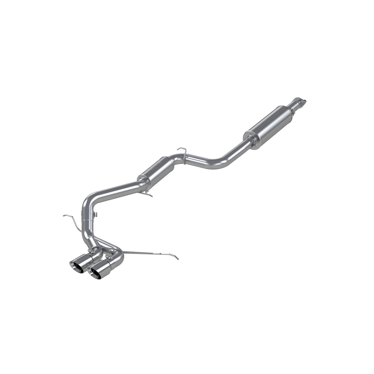 MBRP MBRP 2013 2018 Ford Focus ST 2.0L EcoBoost T304 Stainless Steel 3 Cat Back Dual Center Outlet S4200304 | S4200304