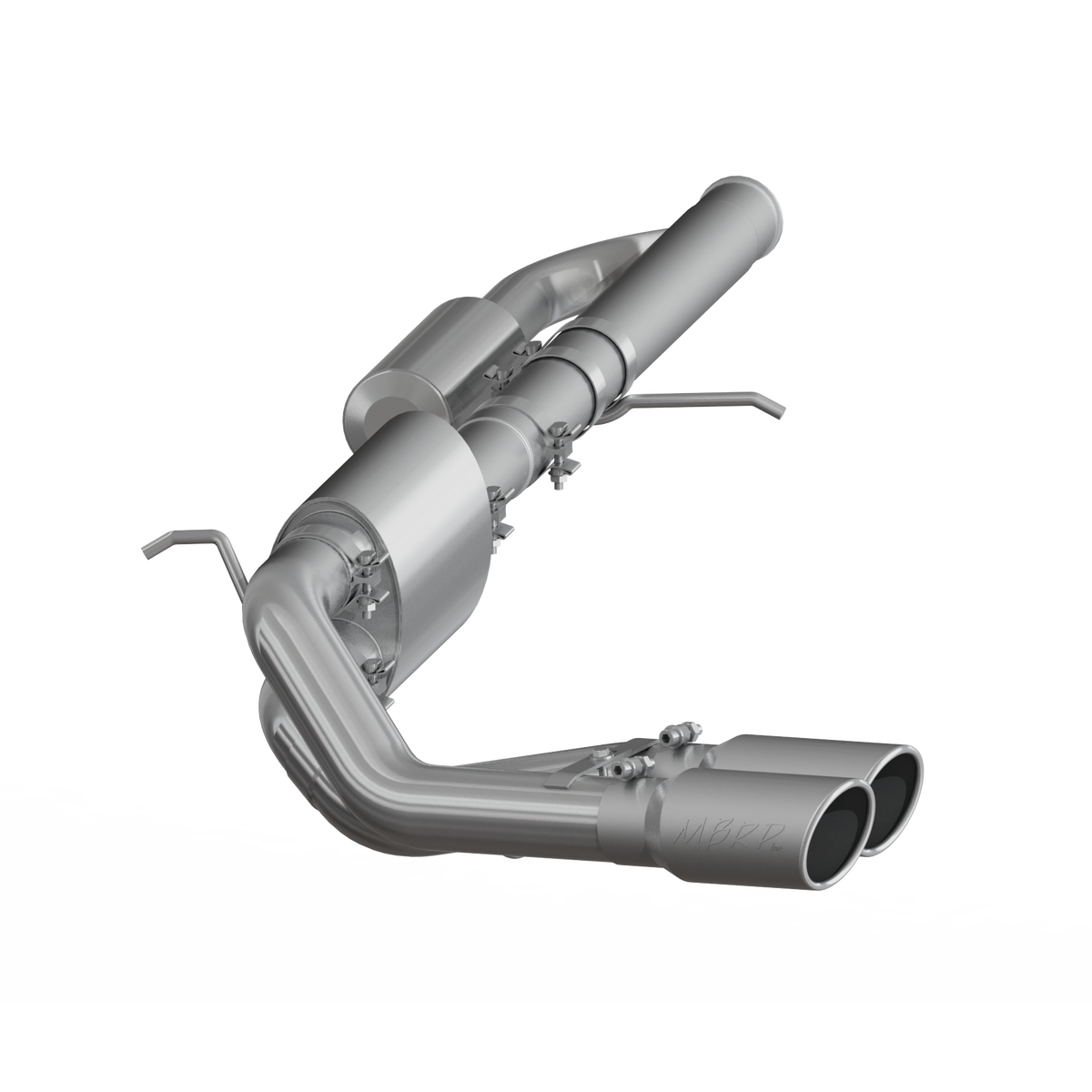 MBRP MBRP 2009 2018 Chevrolet GMC 1500 Silverado Sierra 4.3L V6 5.3L V8 with one-piece driveshaft (excluding regular cab ) T409 Stainless Steel 3 Cat Back Pre-Axle Dual Outlet S5081409 | S5081409