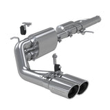 MBRP MBRP 2009 2018 Chevrolet GMC 1500 Silverado Sierra 4.3L V6 5.3L V8 with one-piece driveshaft (excluding regular cab) Aluminized Steel 3 Cat Back Pre-Axle Dual Outlet S5081AL | S5081AL