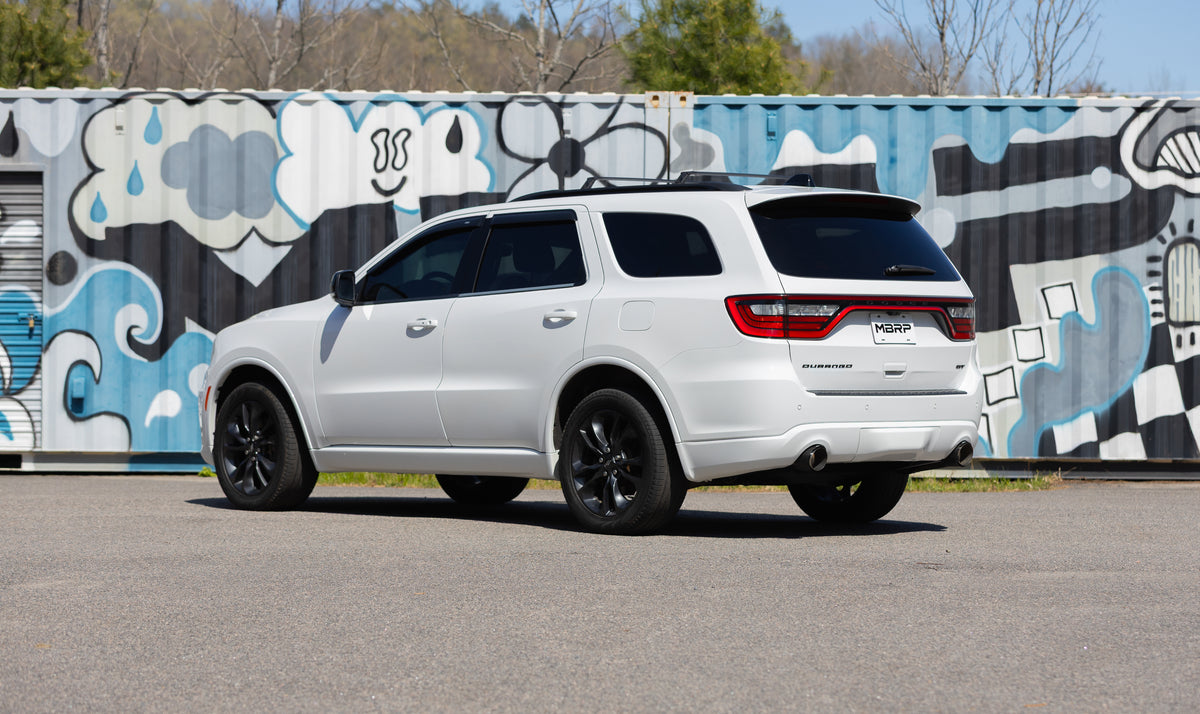 MBRP MBRP 2011 2026 Dodge Durango 3.6L T304 Stainless Steel 3 Cat-Back Dual Split Rear with Carbon Fiber Tips Street Profile S51093CF | S51093CF