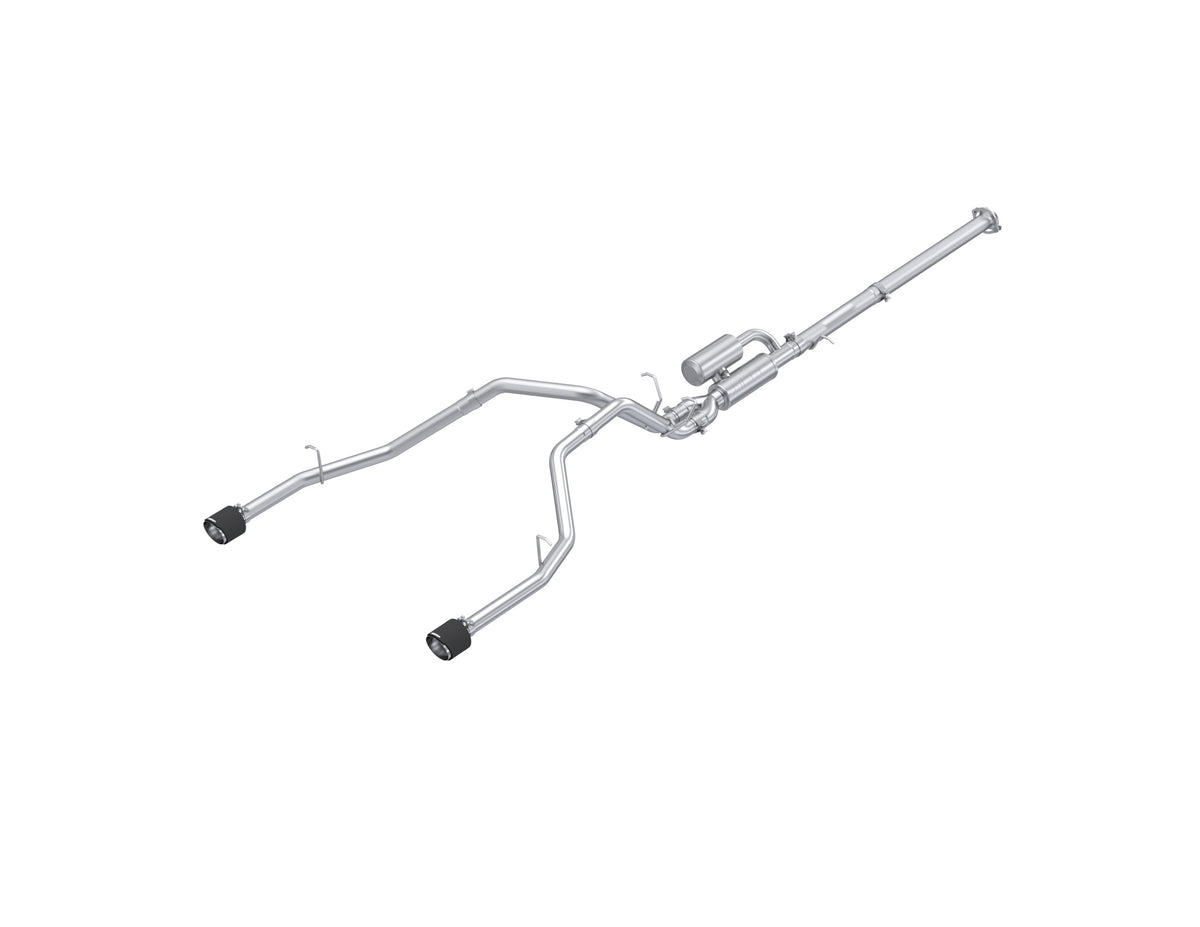 MBRP MBRP 2025 2026 Ram 1500 3.0L SST SO T304 Stainless Steel 3 Cat-Back 2.5 Dual Split Rear with Carbon Fiber Tips S51563CF | S51563CF