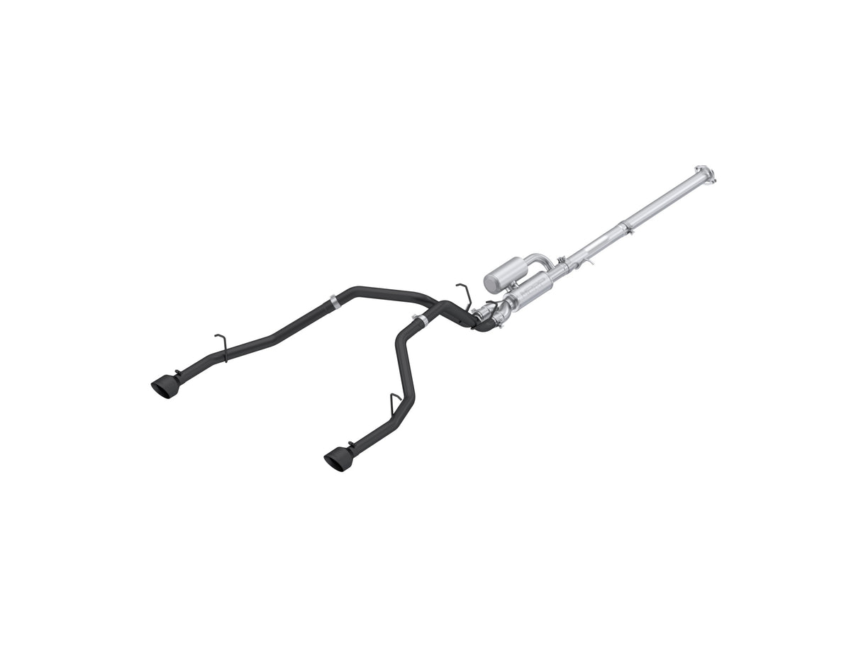 MBRP MBRP 2025 2026 Ram 1500 3.0L SST SO Black-Coated Aluminized Steel 3 Cat-Back 2.5 Dual Split Rear S5156BLK | S5156BLK