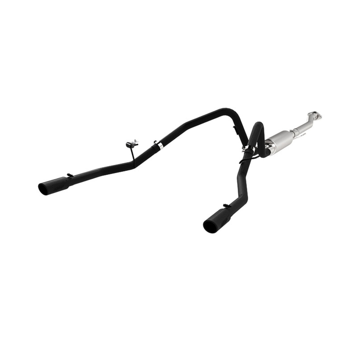 MBRP MBRP 2011 2014 Ford F-150 V6 EcoBoost Black-Coated Aluminized Steel 2.5 Cat Back Dual Rear S5240BLK | S5240BLK